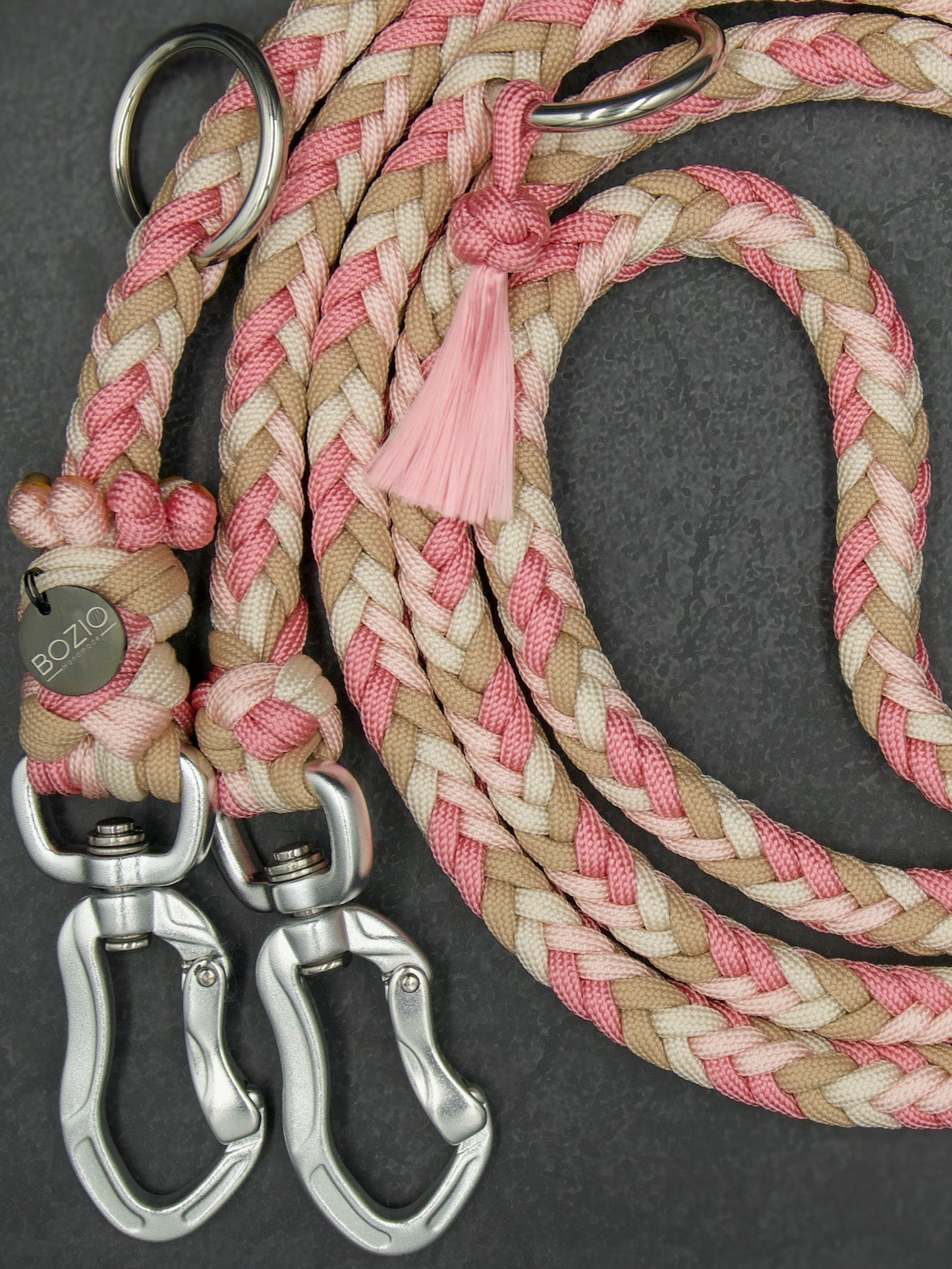 HERRINGBONE Leine • Frühling 2 • Rosa & Cream