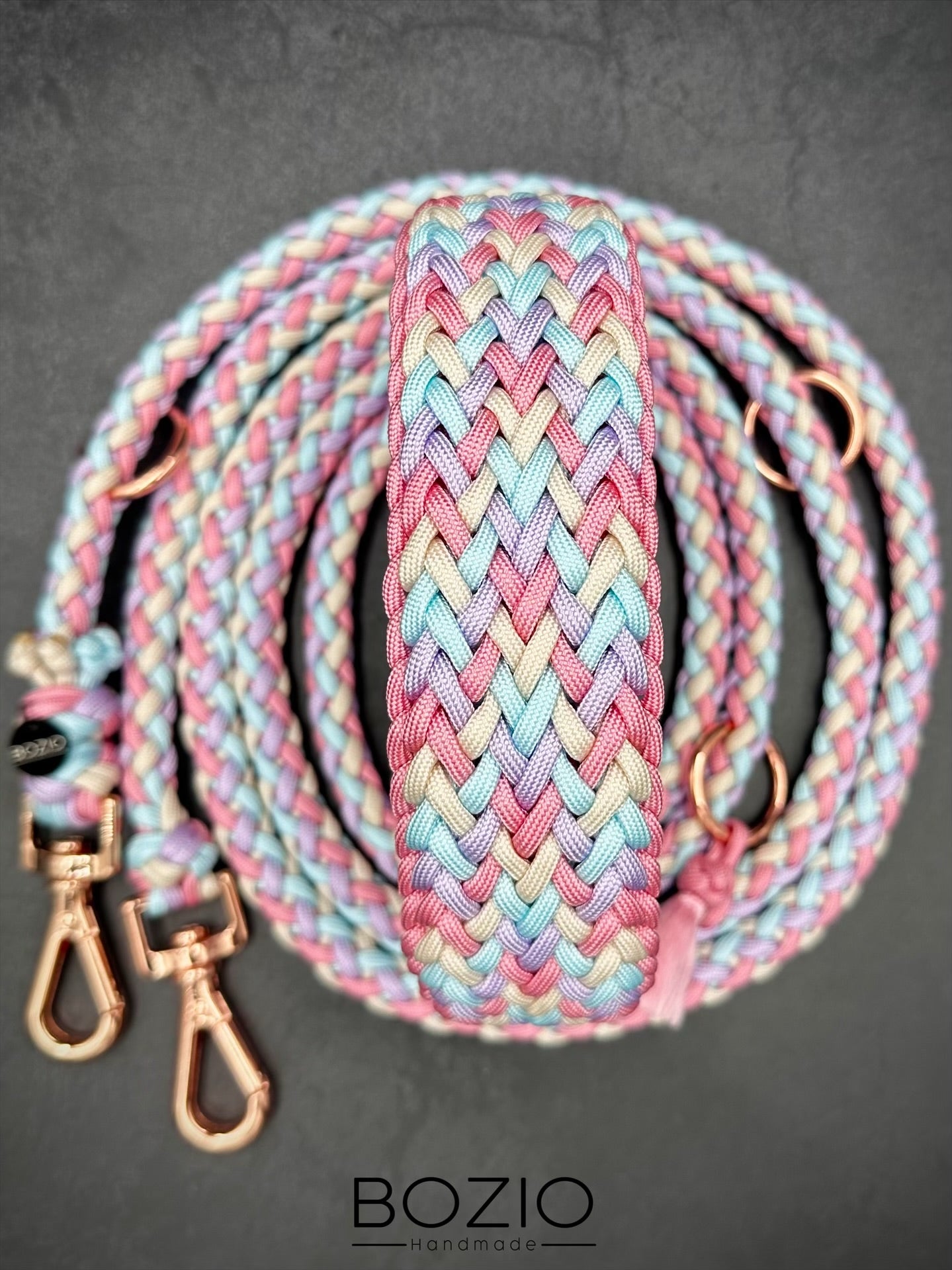 15. EXPLOSION & GAUCHO Halsband & Leine im Set