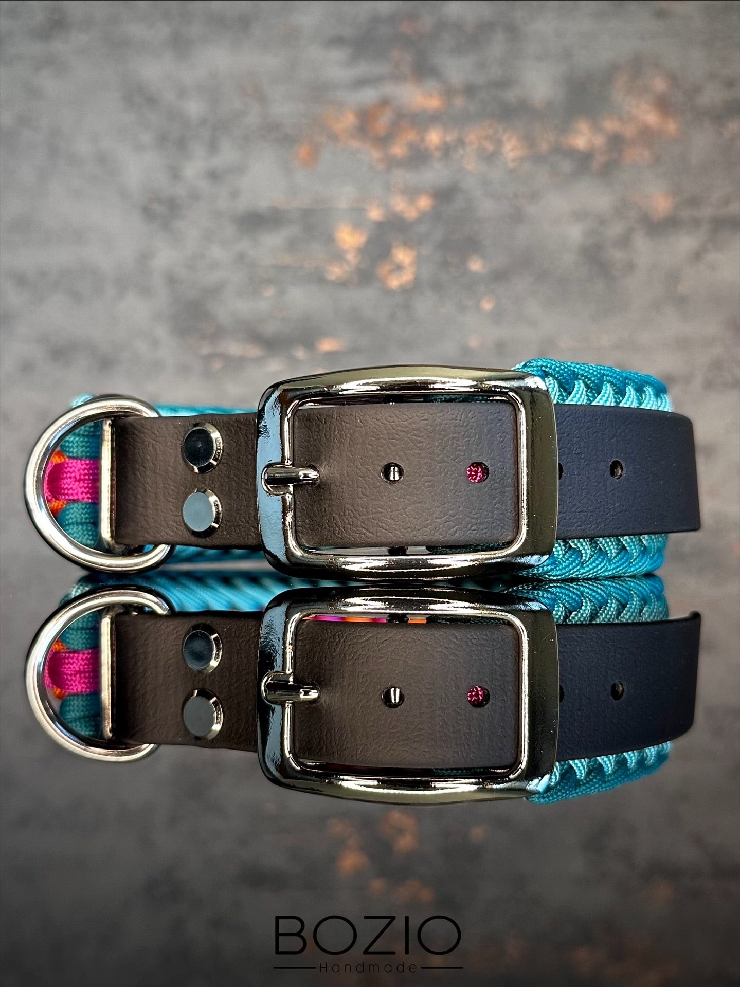 30. FIRST IMPRESSION & HERRINGBONE Halsband & Leine im Set