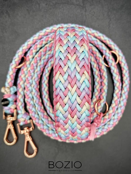 15. EXPLOSION & GAUCHO Halsband & Leine im Set