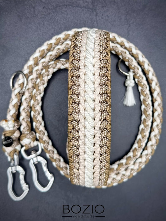 8. WATERKANT & GAUCHO Halsband & Leine im Set