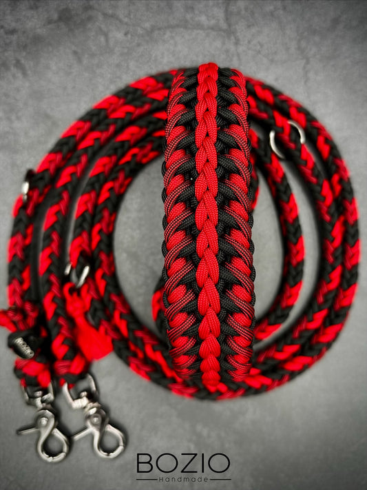 7. AMOROSO & HERRINGBONE Halsband & Leine im Set