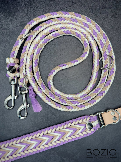 40. WELLENBENNO & HERRINGBONE Halsband & Leine im Set