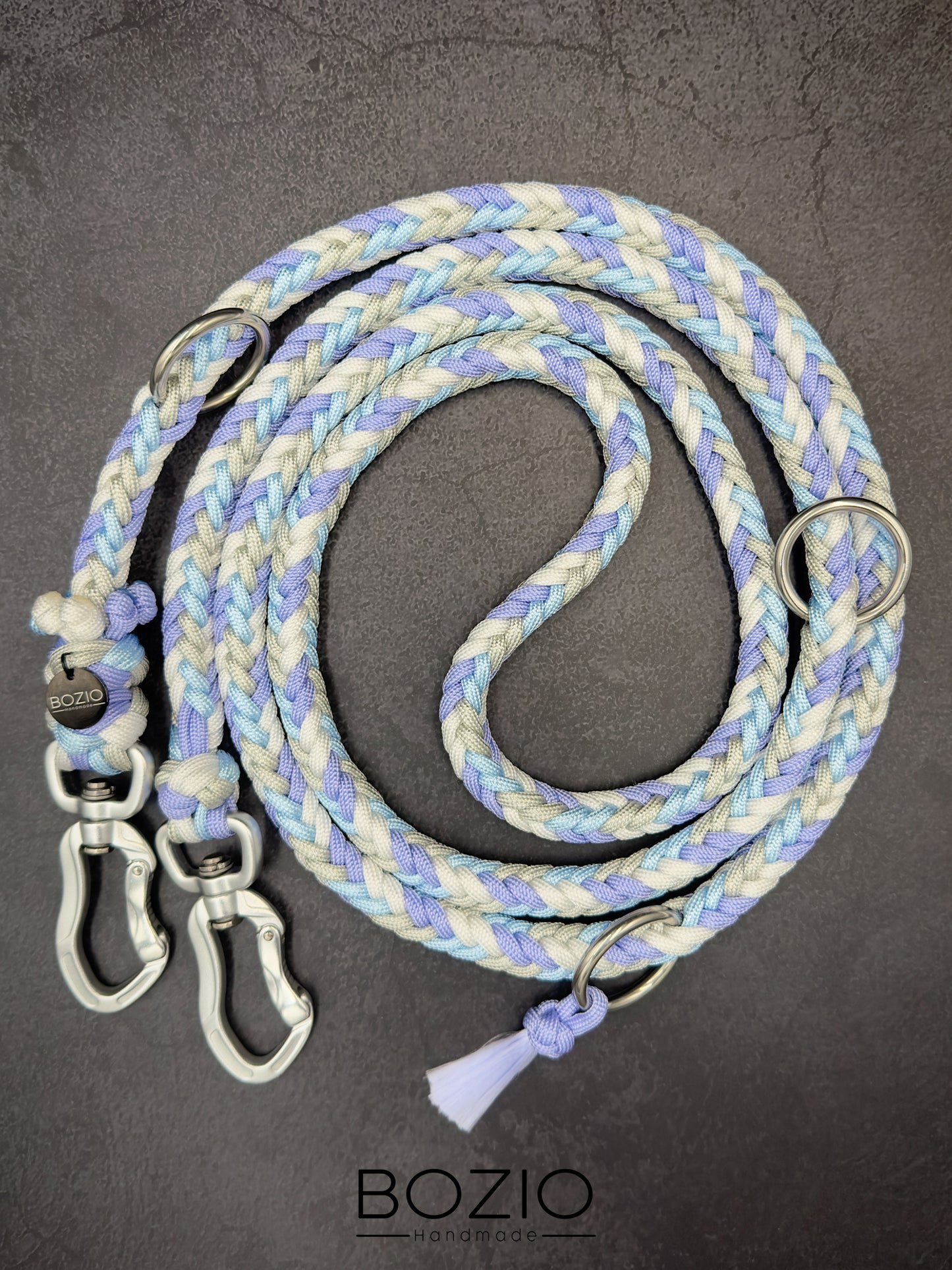 42. SHINING & HERRINGBONE Halsband & Leine im Set