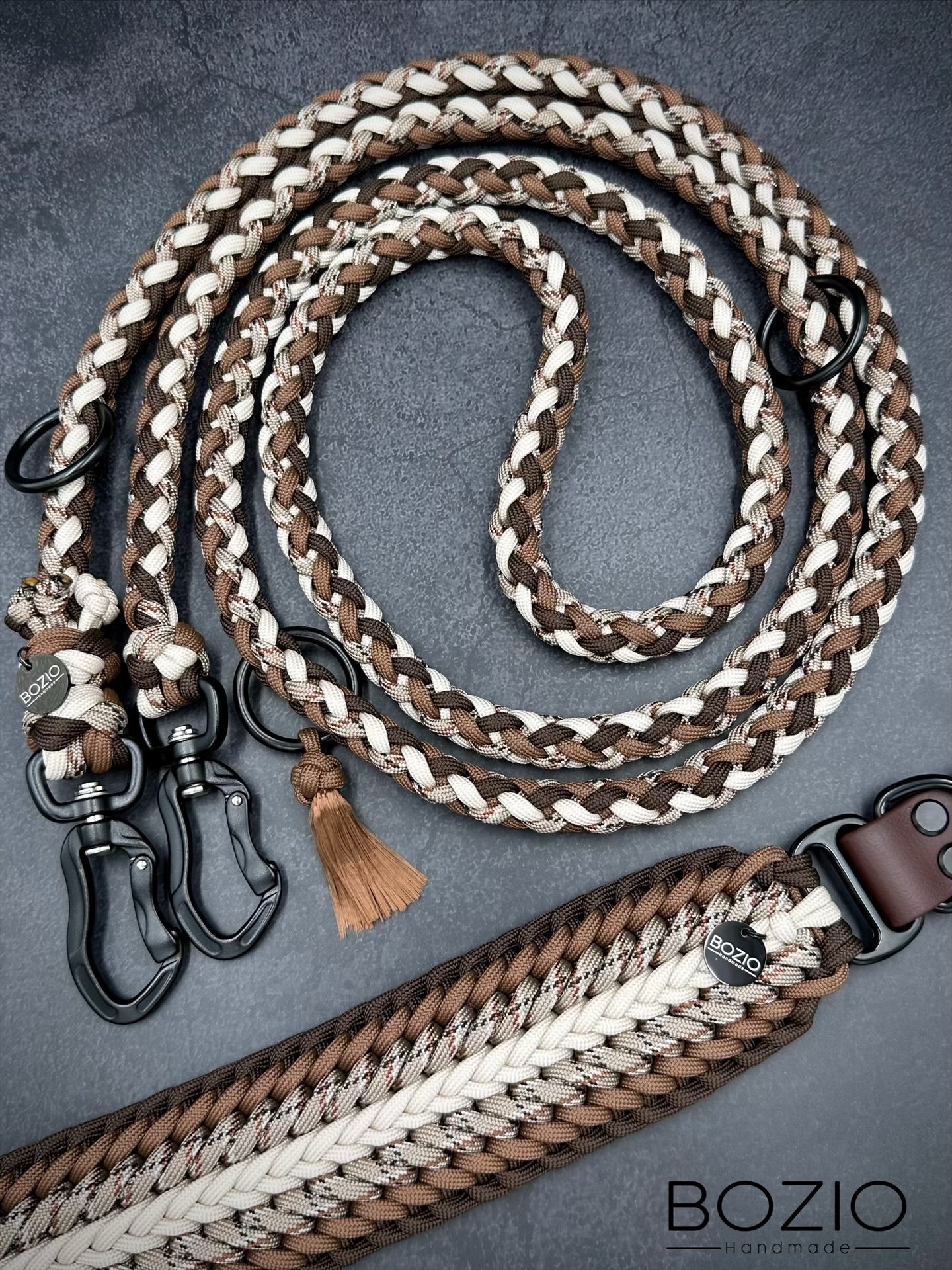 13. UNICORN TAIL & GAUCHO Halsband & Leine im Set
