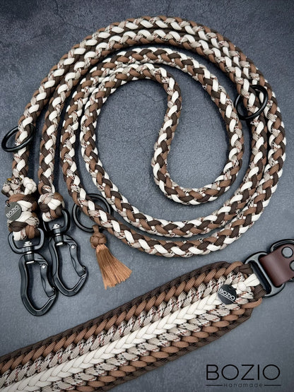 13. UNICORN TAIL & GAUCHO Halsband & Leine im Set