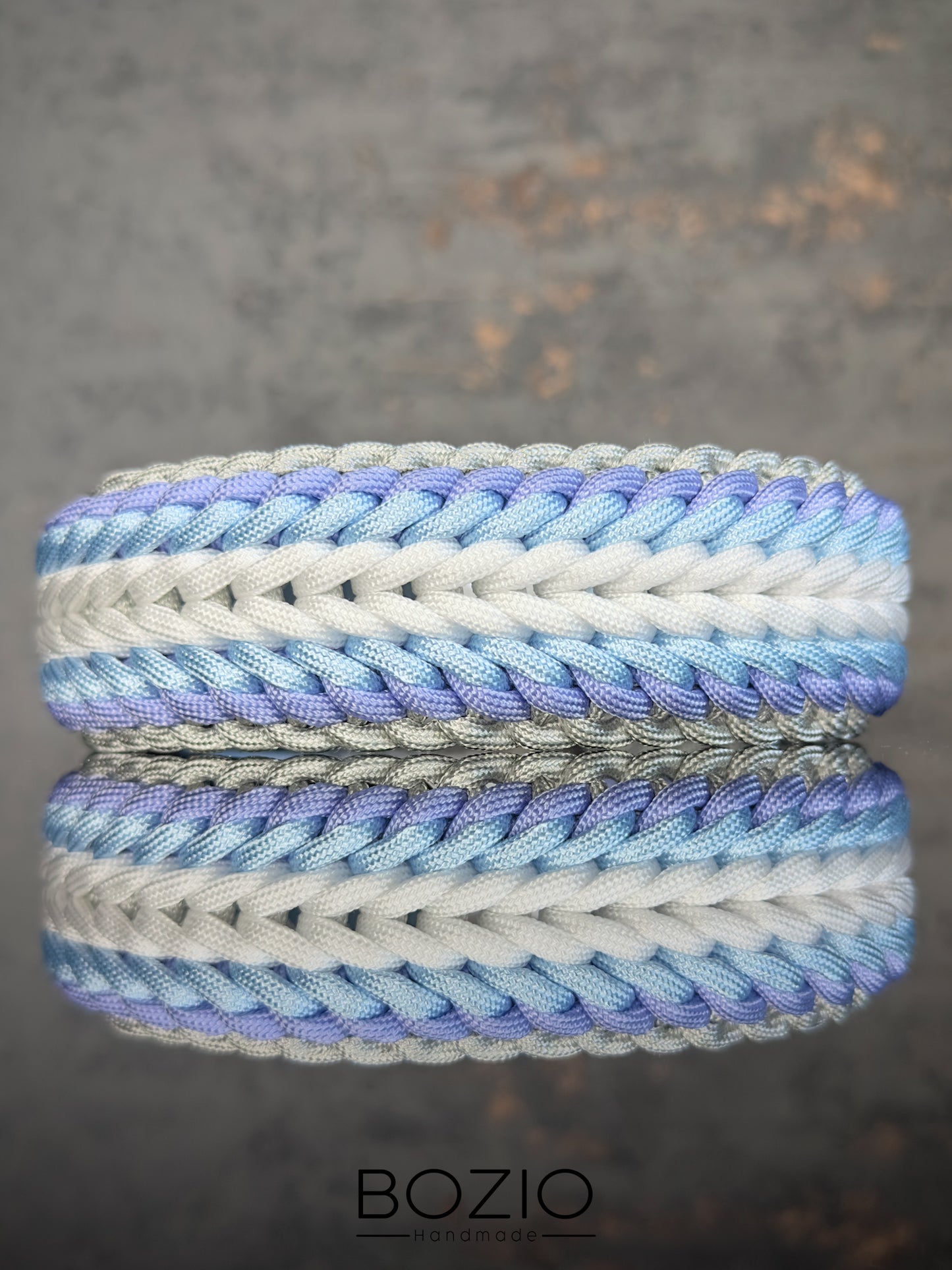 42. SHINING & HERRINGBONE Halsband & Leine im Set