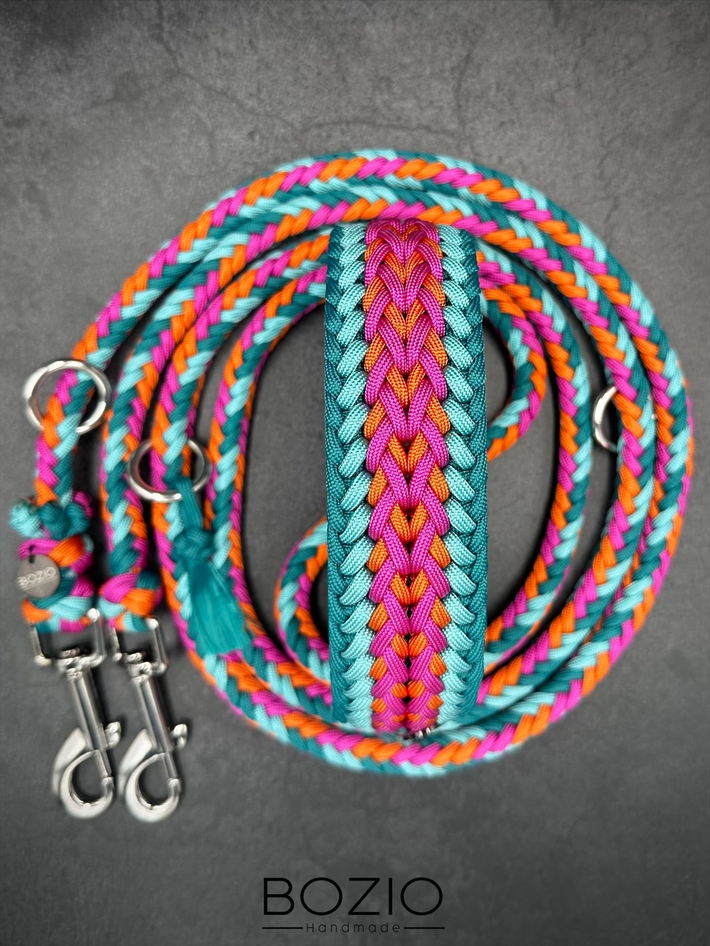 30. FIRST IMPRESSION & HERRINGBONE Halsband & Leine im Set